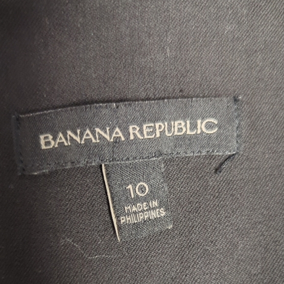 Banana Republic Bi Stretch A Line Dress Black 10 preppy Business casual classic - Picture 4 of 5